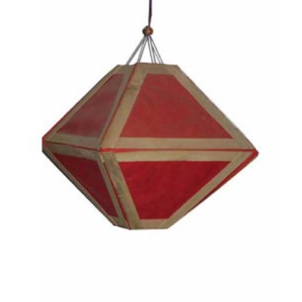 Dimond Shape Handmade Paper Hanging Lamp