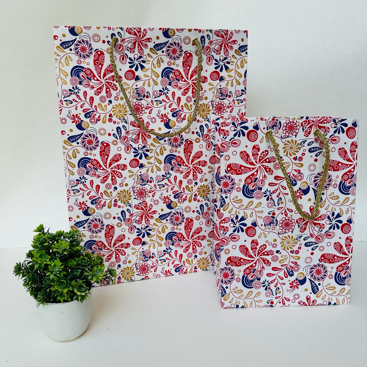 Multicolor Printed Handmade paper Bags
