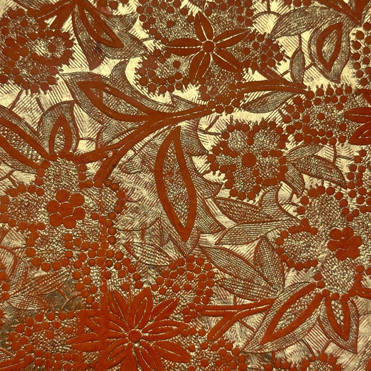 Foil print Handmade paper With Embossing 